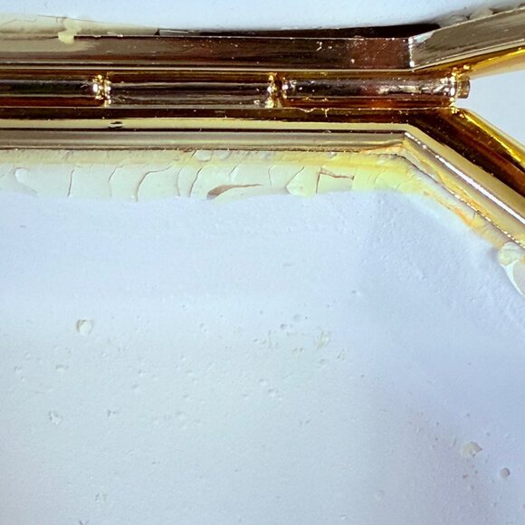 Bergers Italian Vanity Trinket Box Romantic VTG Octagon Enamel Orchid Logo - Picture 8 of 16